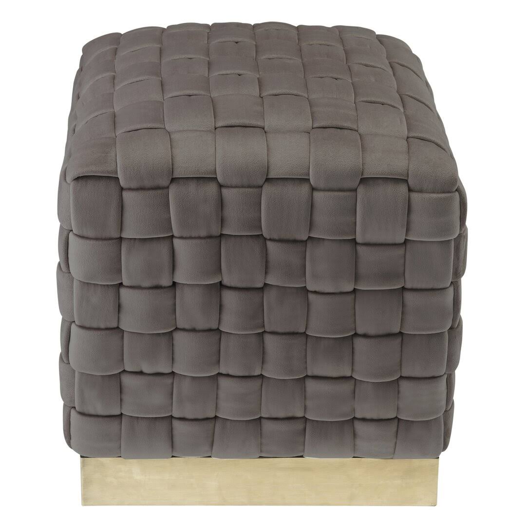 Nicole Miller Marcheline Velvet Ottoman