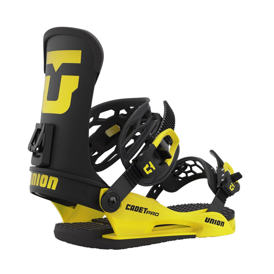 Union Cadet Pro Kids Snowboard Bindings 2023 M Electric Yellow