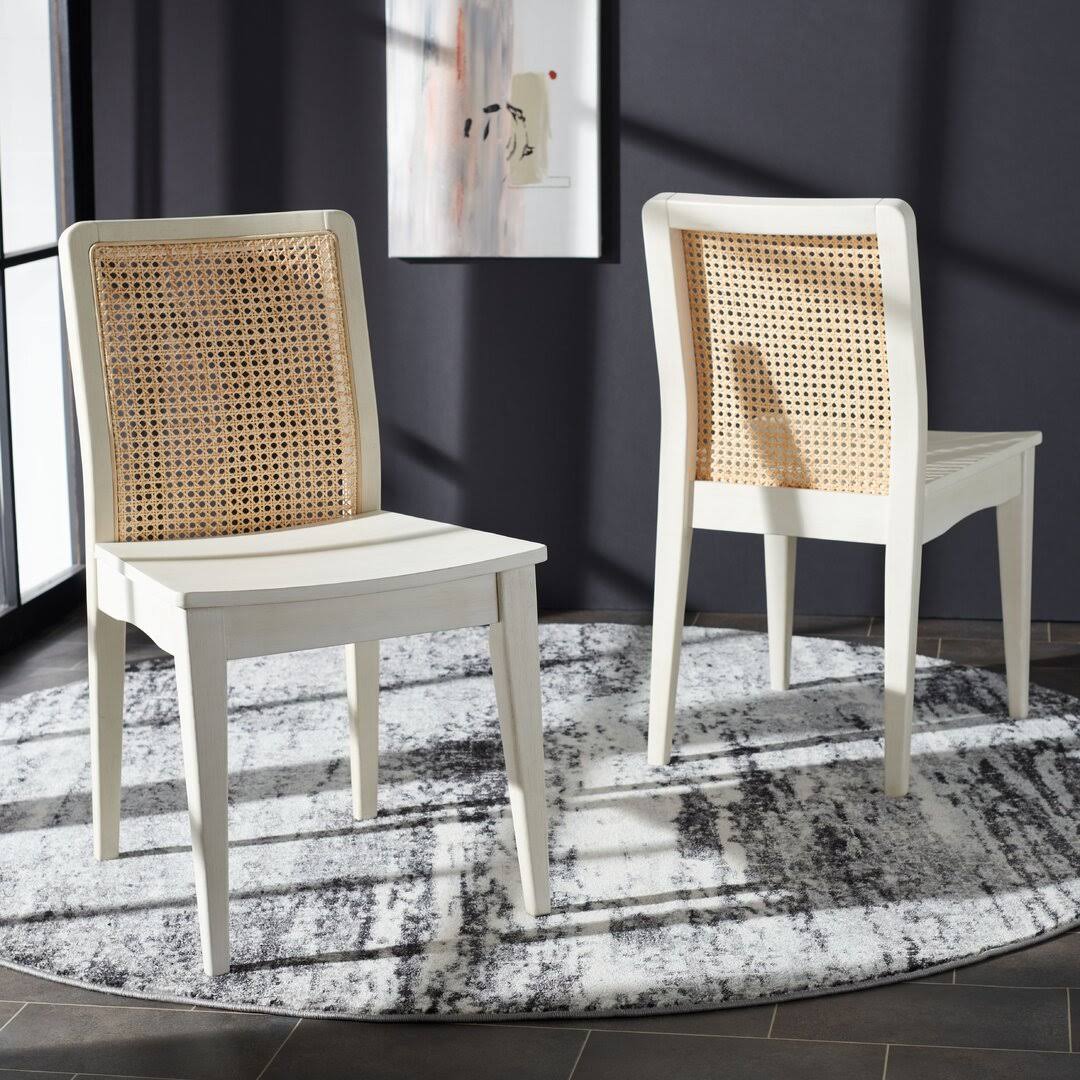 Montclair Dining Chair (Set Of 2) Color: Black/Natural