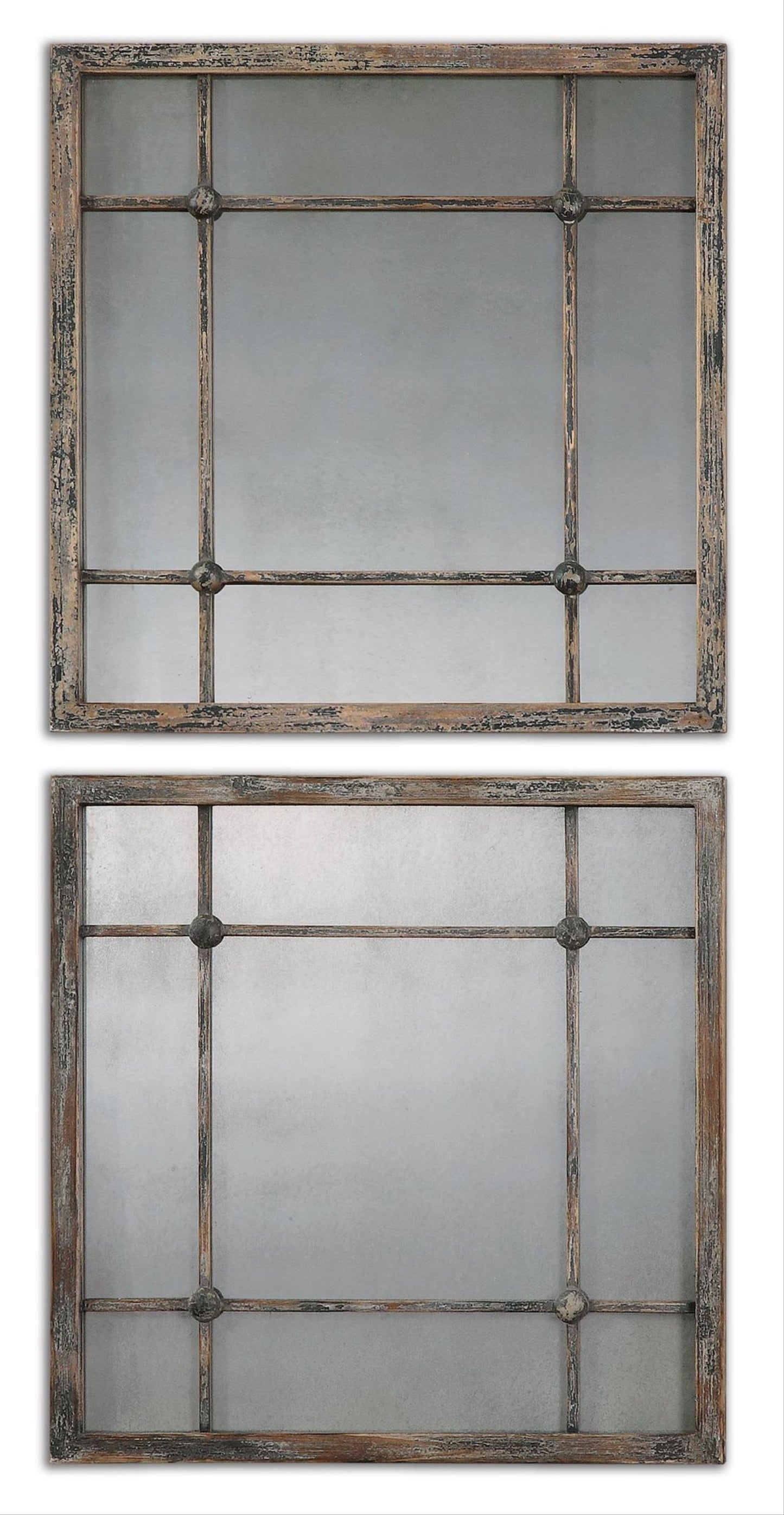 Uttermost Saragano Square Mirrors (Set Of 2)