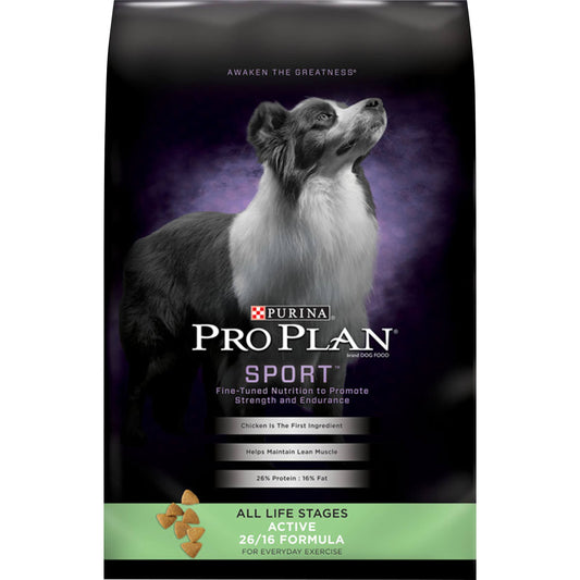 Purina Pro Plan Sport Active 26/16 Formula Dry Dog Food - All Life Stages, 37.5 Lbs.