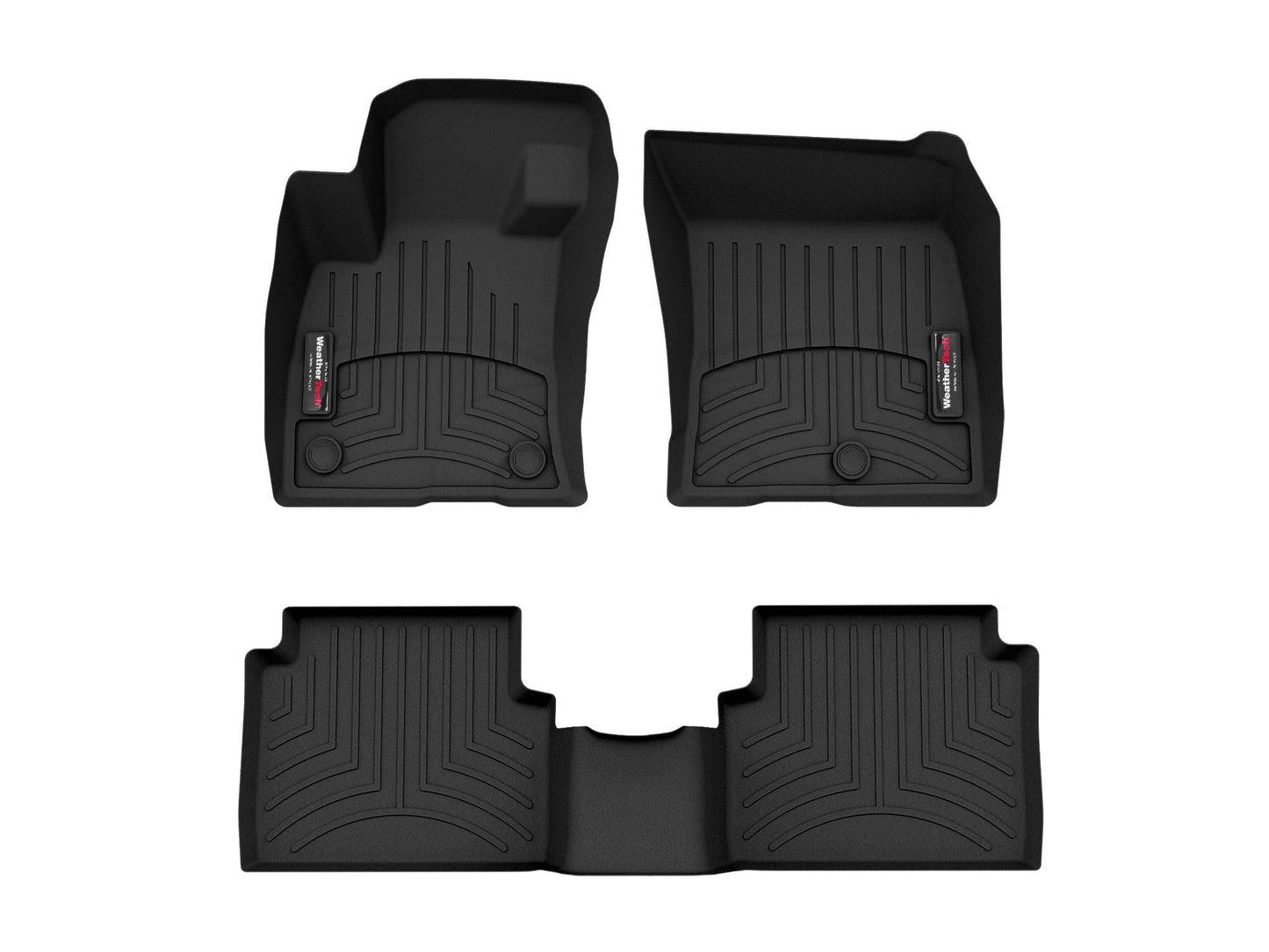 Weathertech Custom Fit Floorliners For Ford Maverick - 1st & 2nd Row (441642-1-3), Black