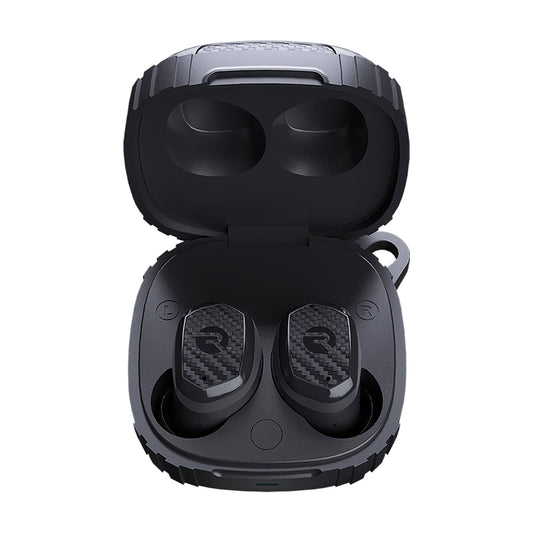 Raycon The Impact Bluetooth Earbuds, True Wireless With Microphone And Charging Case, Carbon Black