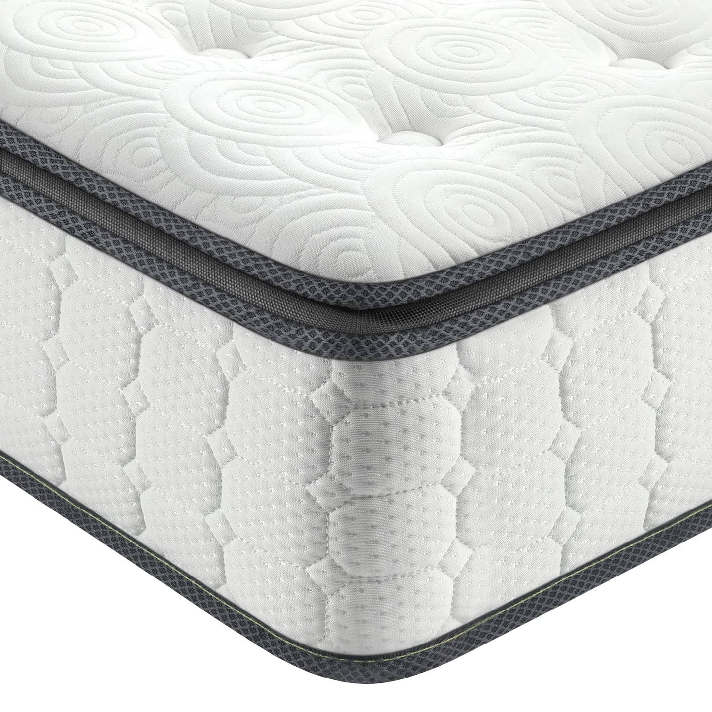 Vesgantti Full Size Mattress, 10 Inch Hybrid Full Mattress In A Box, Pillow Top Double Bed Mattress, Gel Momory Foam And Pocket Coils Innerspring