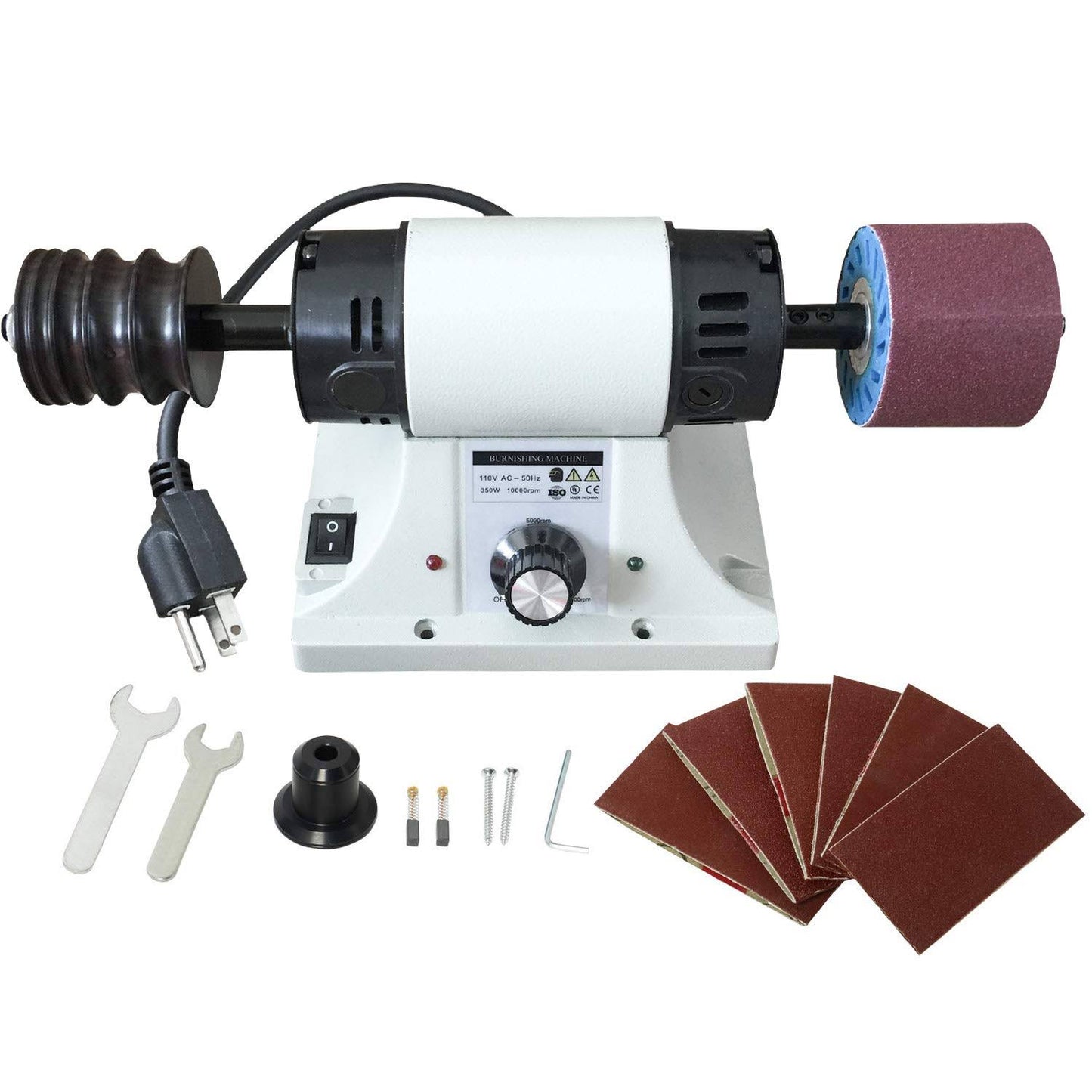 Yaekoo 0-8000rpm Leather Polisher Sander 350w Leather Burnishing Machine 110v Ed