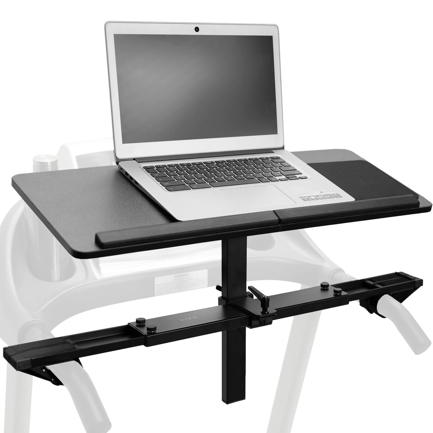 Vivo Height Adjustable Laptop Desk For Treadmills, Wooden Notebook Tray