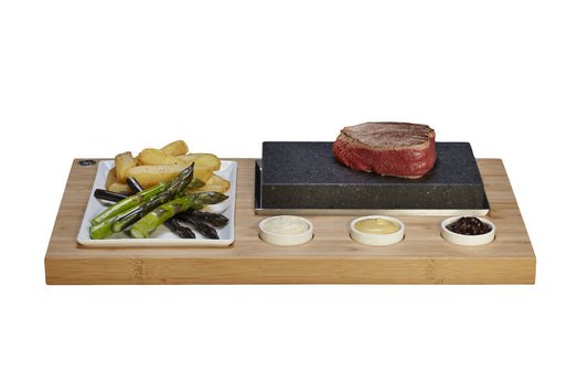 The Original Sizzling Steak Set For Hot Stone Cooking From Steakstones By Steakstones Us