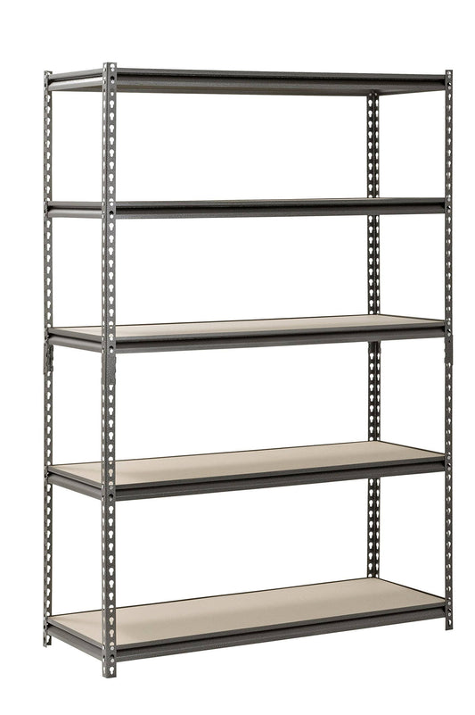 Muscle Rack 5-Shelf Steel Shelving Silver-Vein 18 D X 48 W X 72