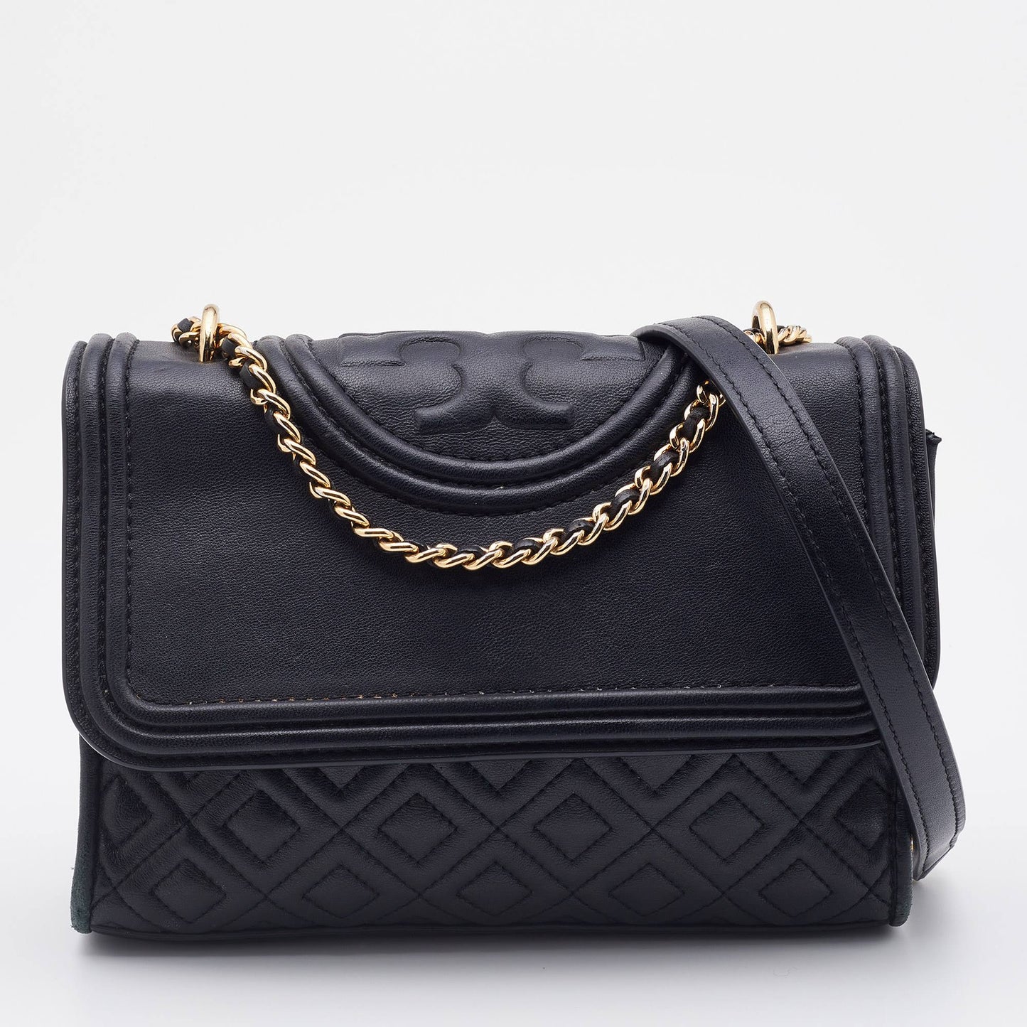 Tory Burch Fleming Soft Black Shoulder Bag