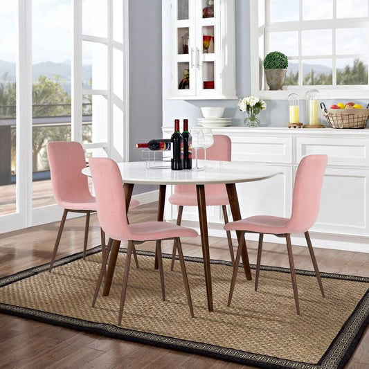 Wareham Upholstered Side Dining Chair - Set Of 4, Pink