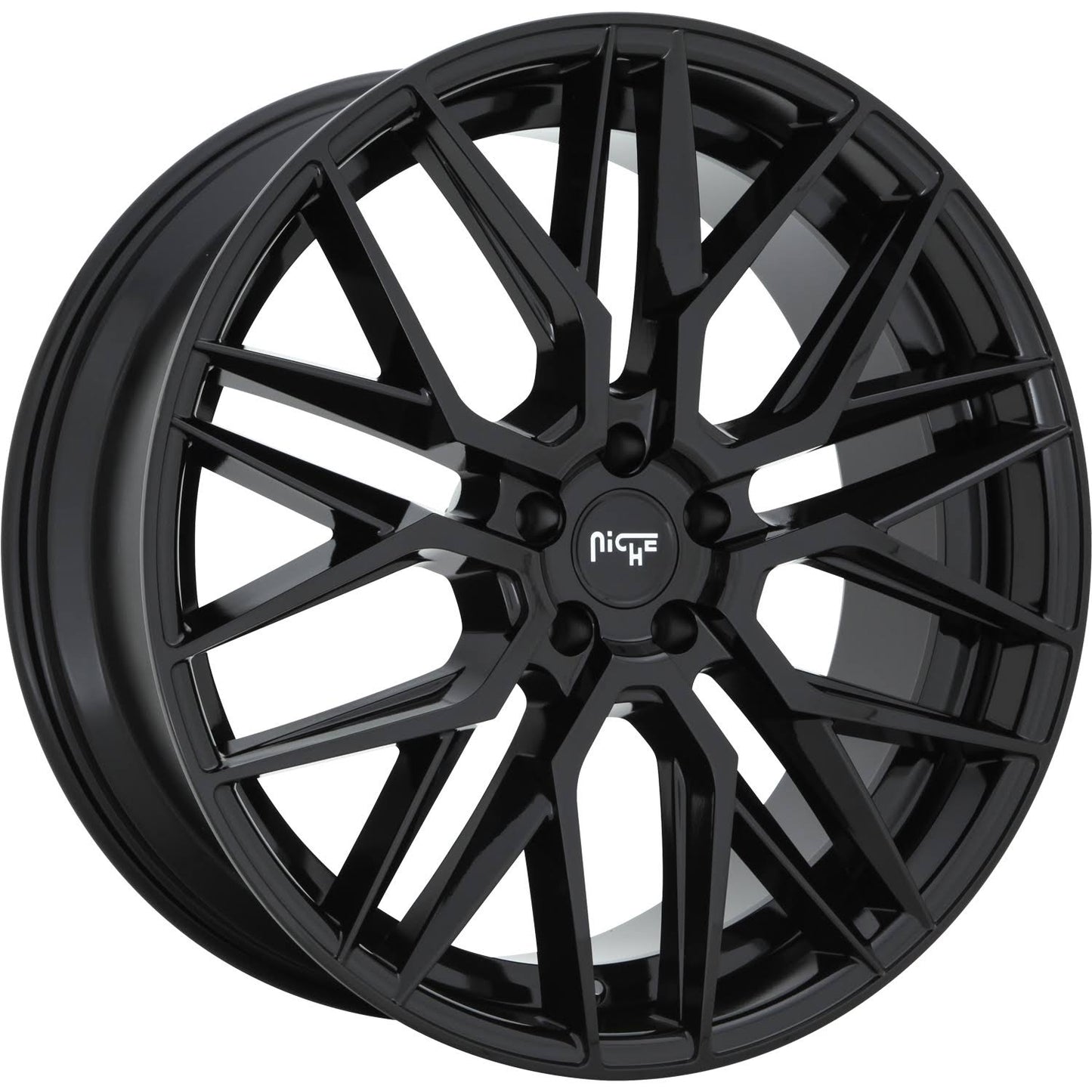 Niche Gamma 18x8 5x114.3 40et 72.56mm Gloss Black Wheel