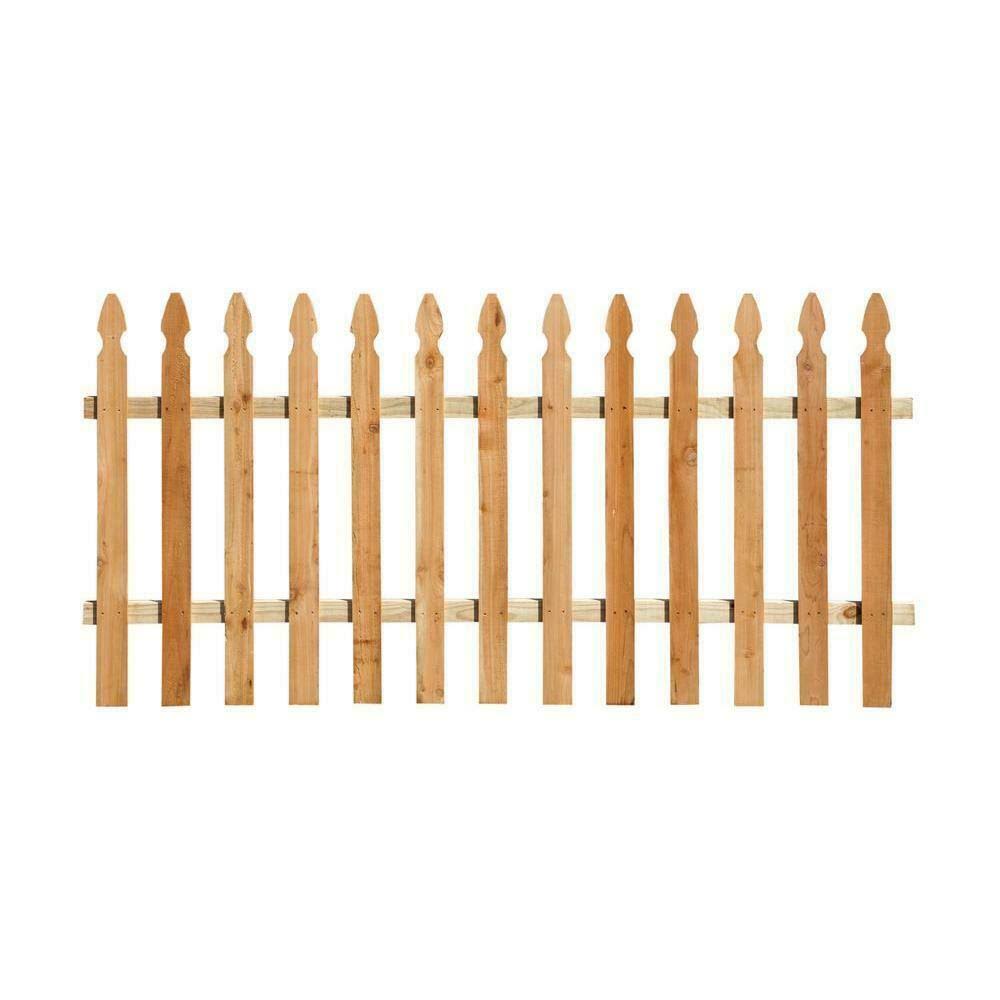 Outdoor Essentials 3-1/2 Ft. X 6 Ft. Western Red Cedar French Gothic Fence Panel Kit