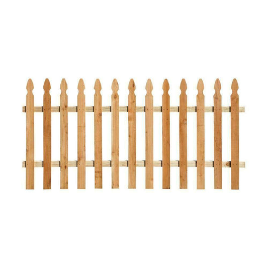 Outdoor Essentials 3-1/2 Ft. X 6 Ft. Western Red Cedar French Gothic Fence Panel Kit