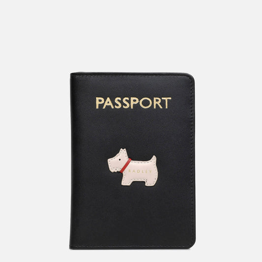 Radley London Leather Passport Cover - Black