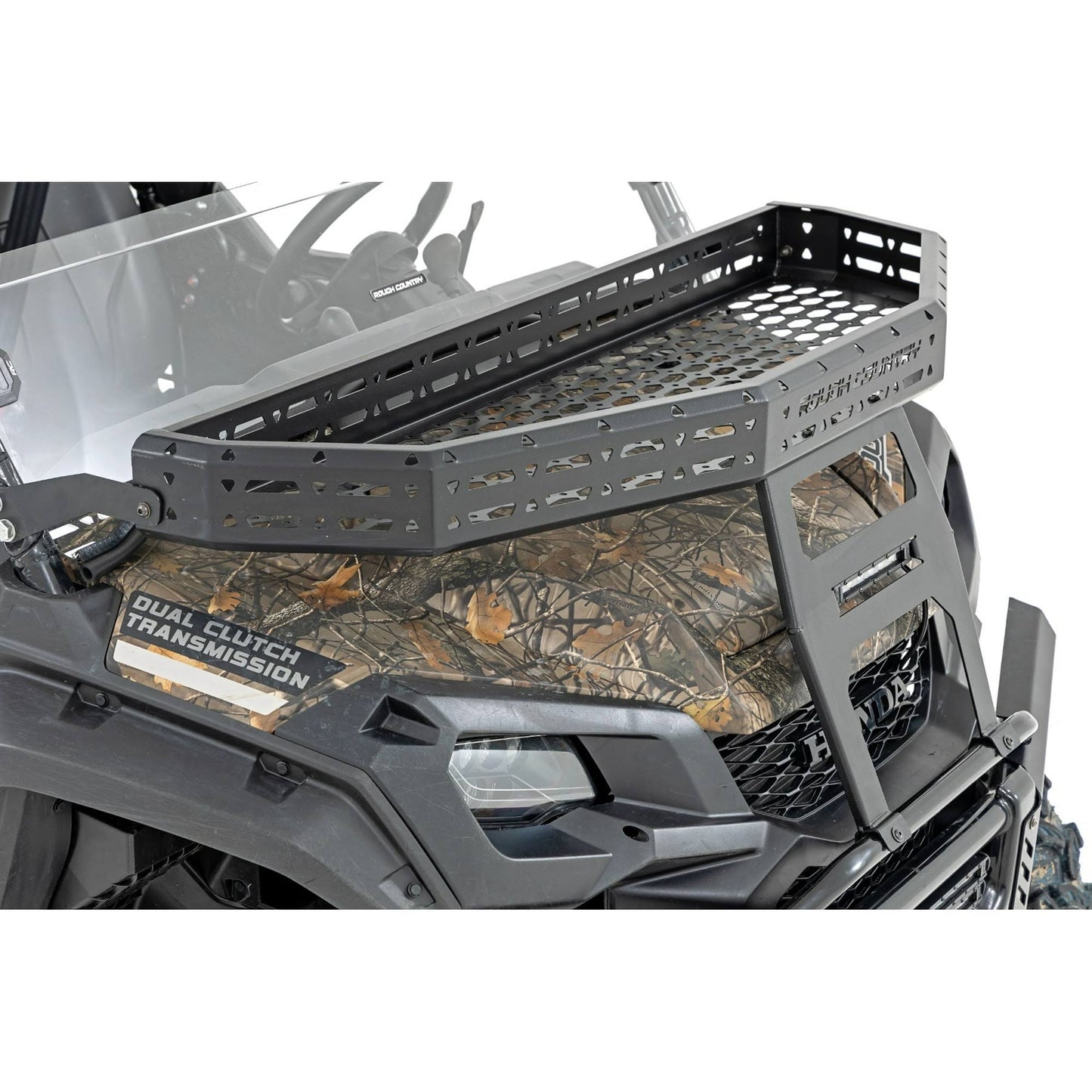 Rough Country Front Cargo Rack | Black Series Led | 6 Light | Slime Line | Honda Pioneer (16-21)