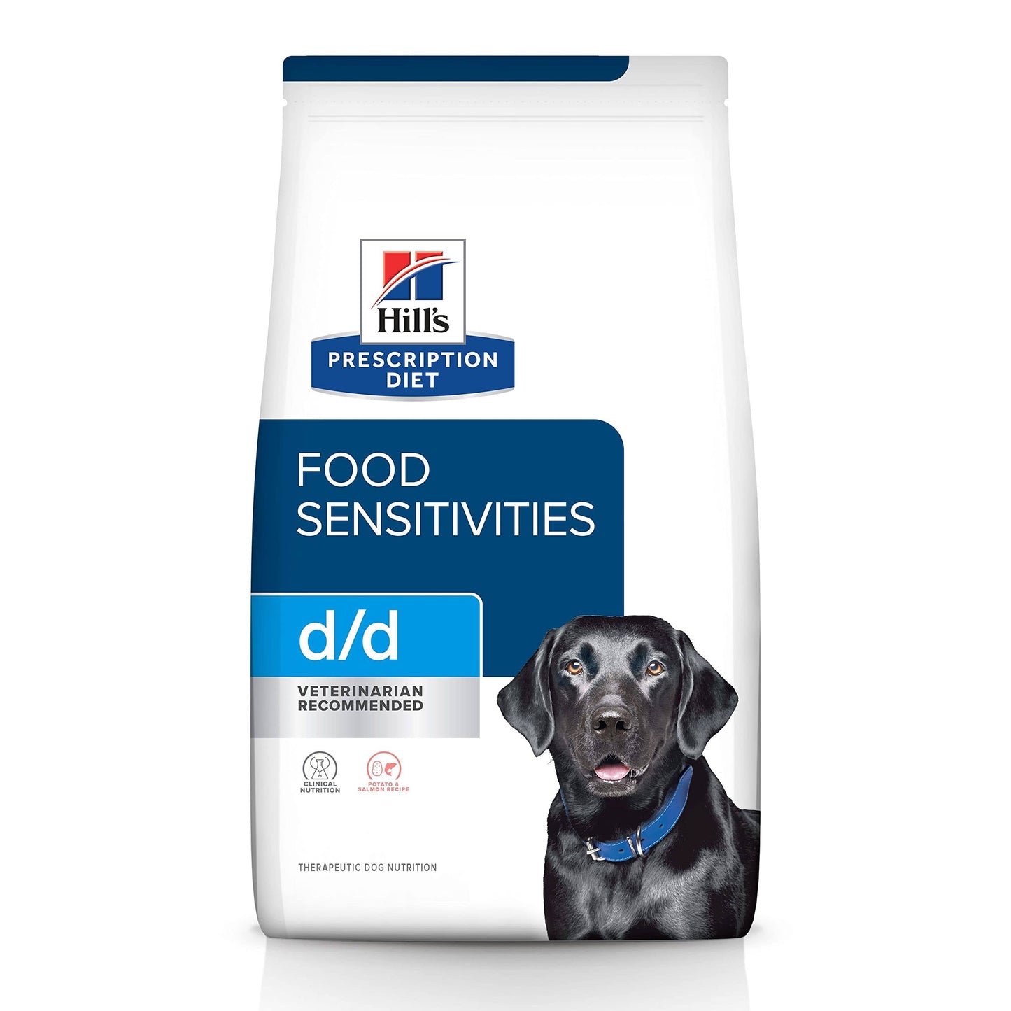 Prescription Diet D/D Dog Nutrition, Therapeutic, Skin/Food Sensitivities, Potato & Salmon Formula - 8 Lb