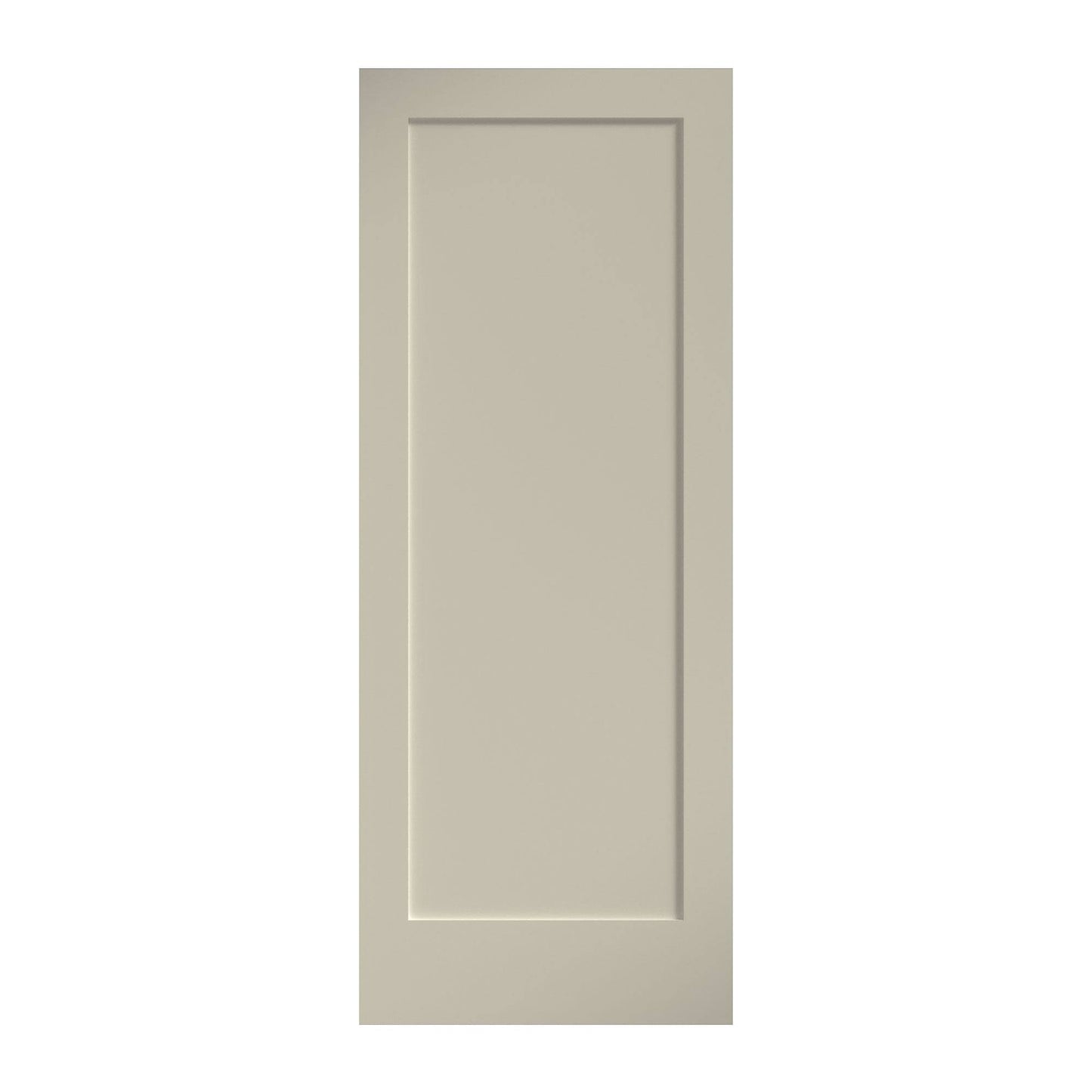 1-Panel Shaker Style Primed Wood Door Eightdoors Size: 36 X 80