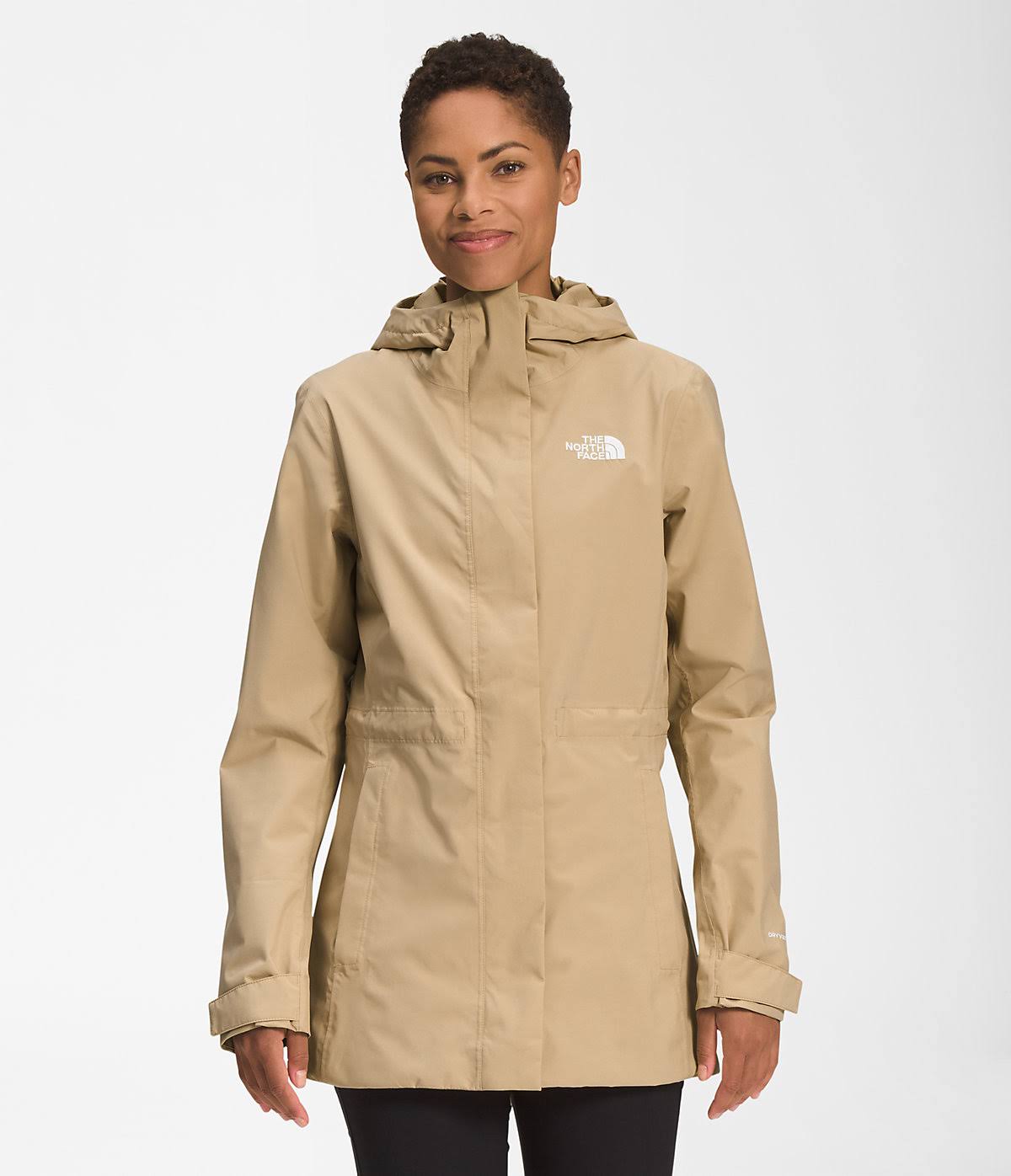 The North Face City Breeze Rain Jacket Women s Clothing Khaki Stone : Sm