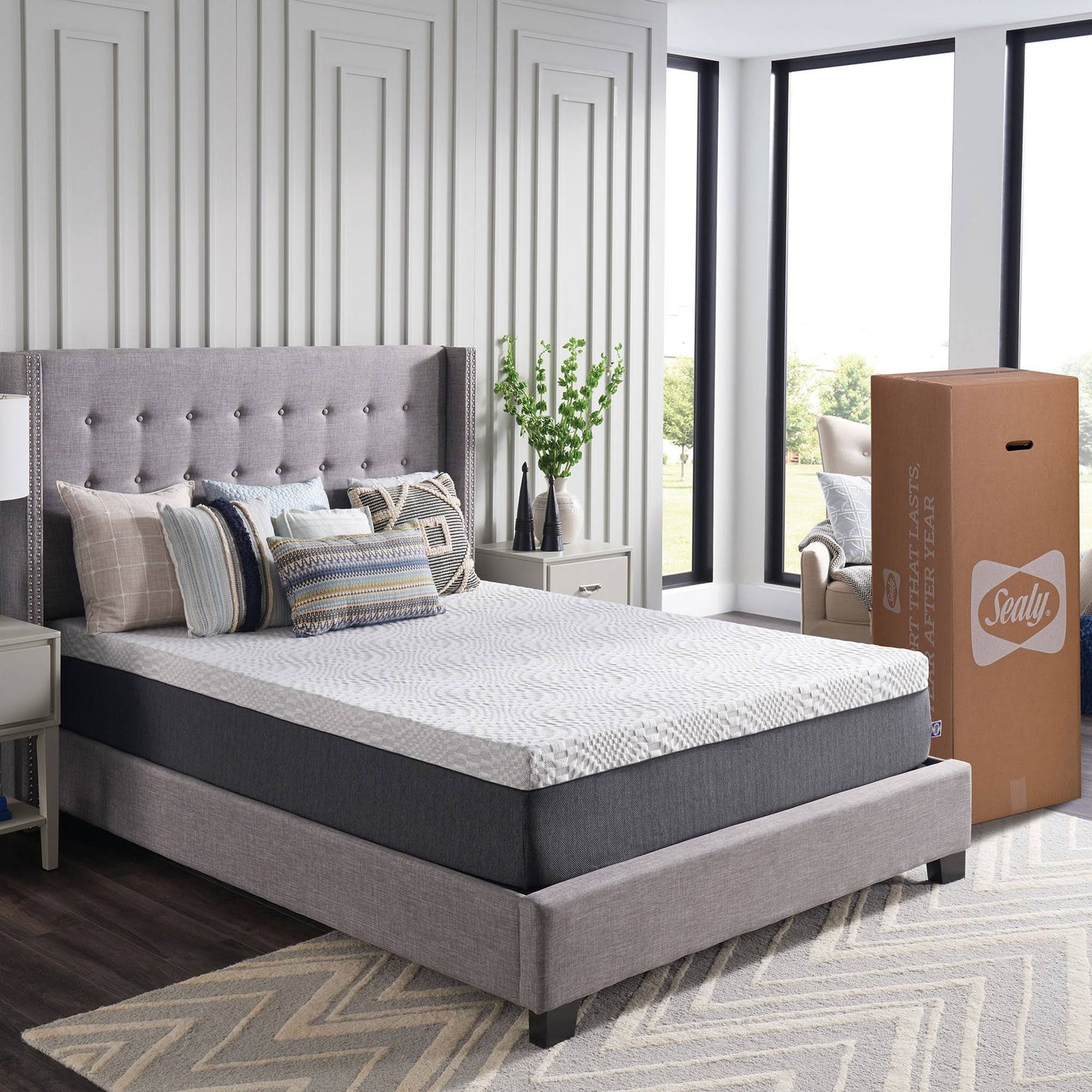 Sealy 12-Inch Hybrid Bed In A Box With Copperchill Medium King