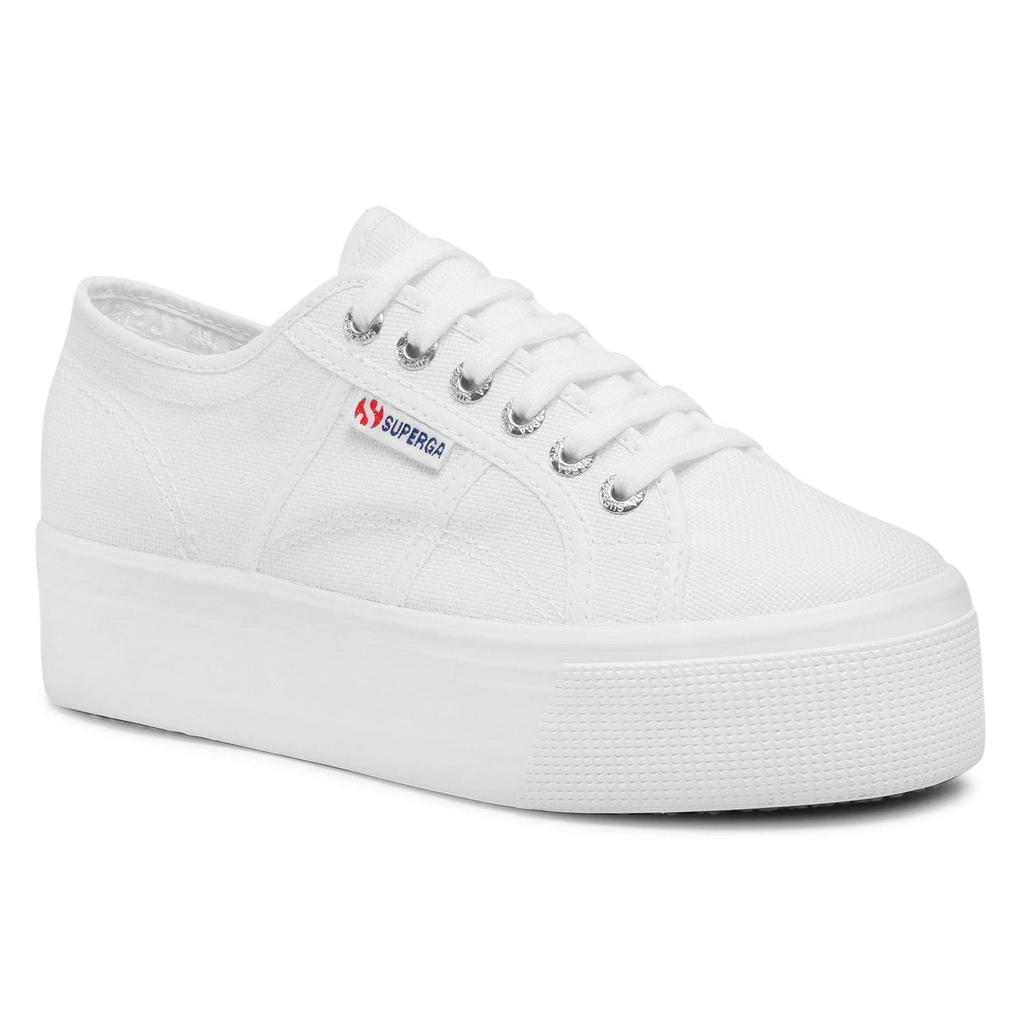 Superga 2790 Cotw Linea Up Down White Platform Sneakers