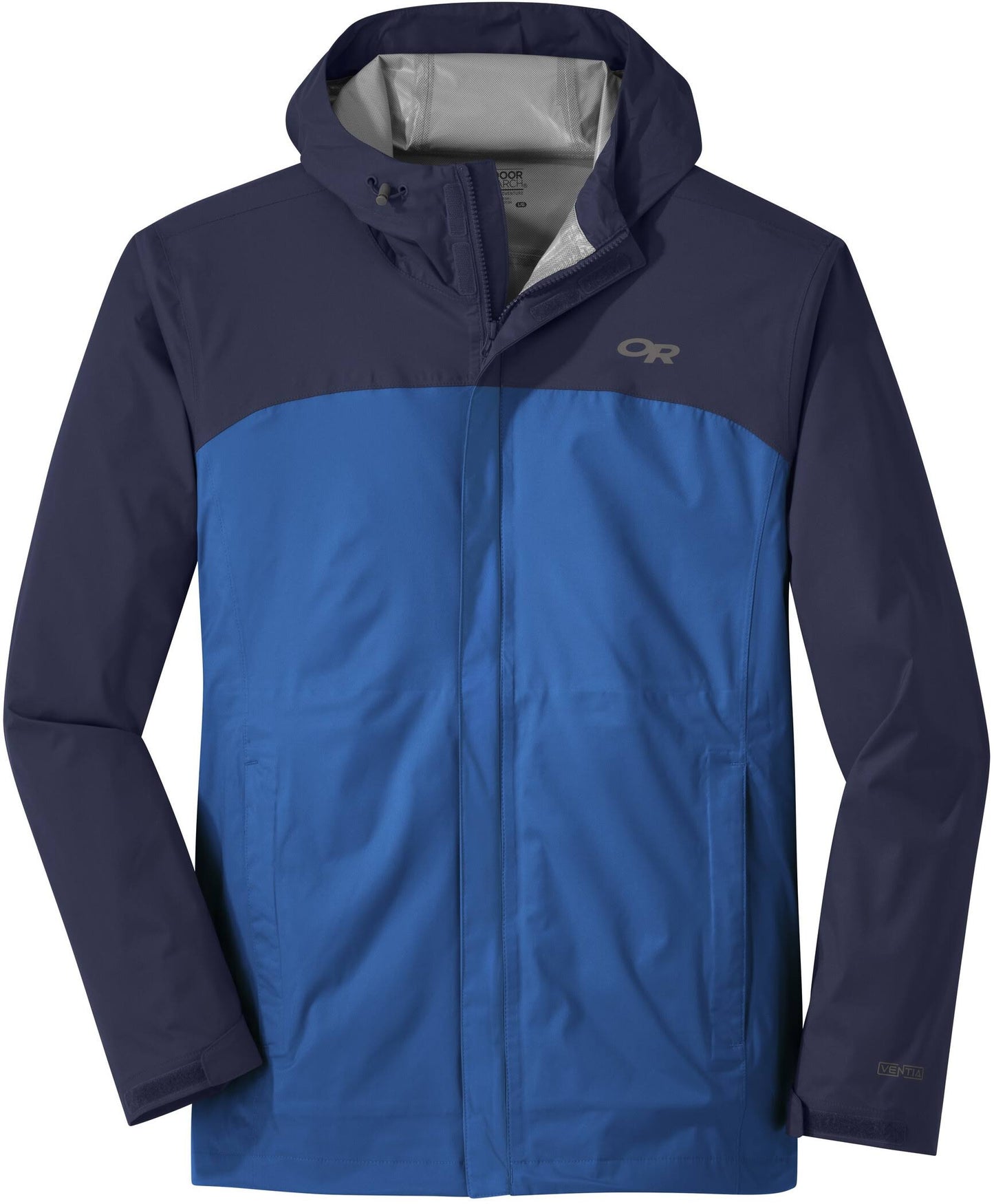 Outdoor Research Apollo Rain Jacket - Men s Marmalade / Naval Blue L