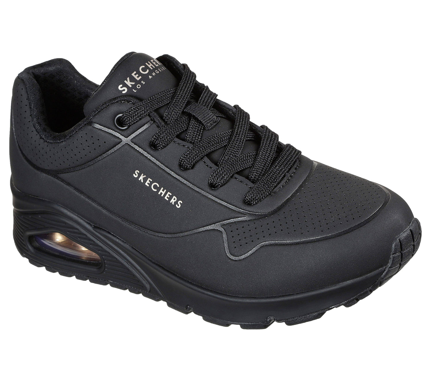 Skechers Women s Uno Stand On Air Sneaker, Black