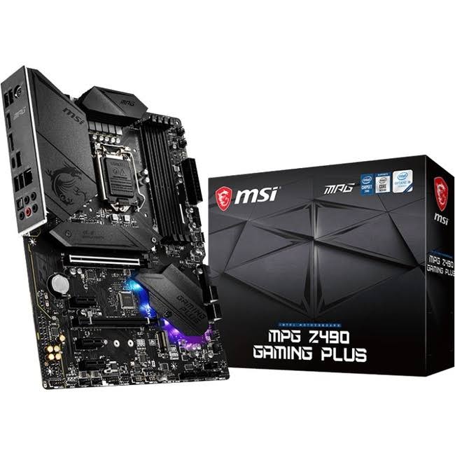 Msi Mpg Z490 Gaming Plus Lga 1200 Atx Motherboard