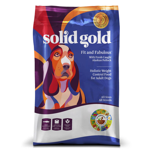 Solid Gold Fit & Fabulous Alaskan Pollock Dry Dog Food, 4-Lb Bag