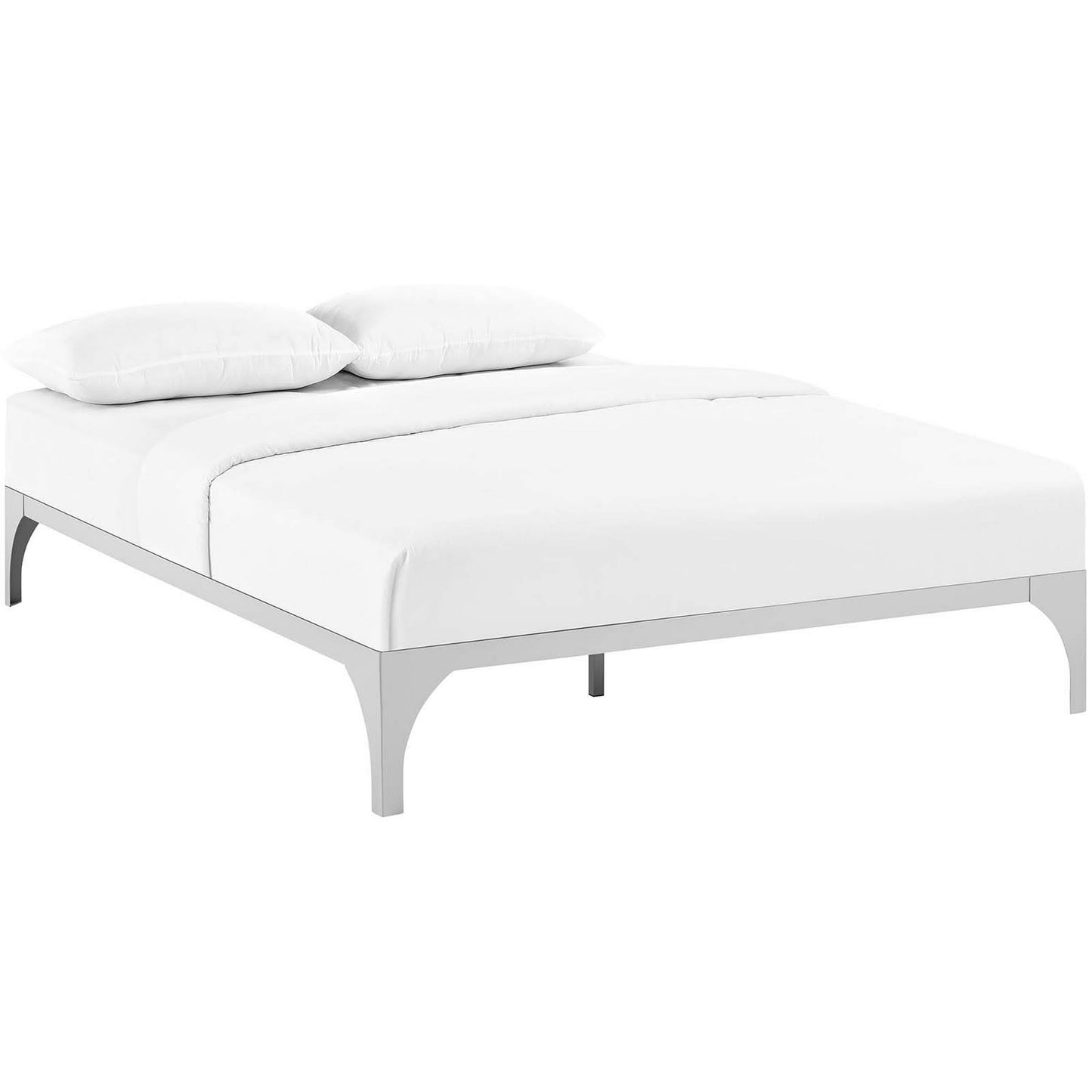 Modway Ollie Full Bed Frame, Silver