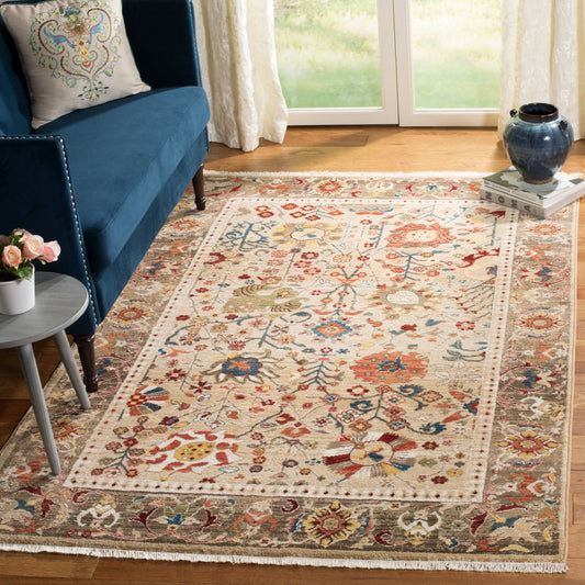 Safavieh Kashan Ksn303k 2 6 X 8 0 Runner Beige / Taupe Area Rug