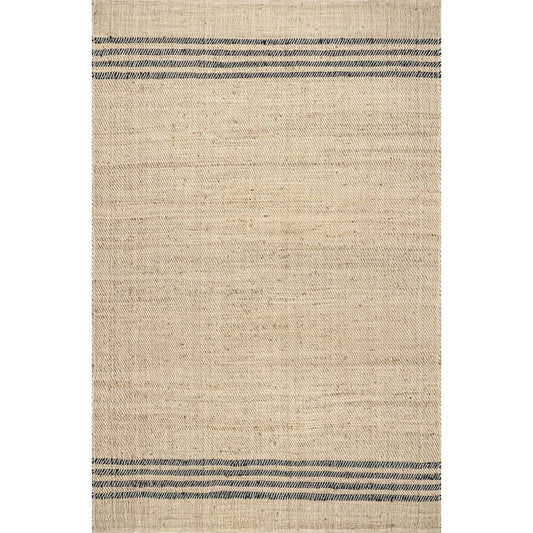 Nuloom Lauren Liess Meadow Striped Jute Natural 6 Ft. X 9 Ft. Area Rug