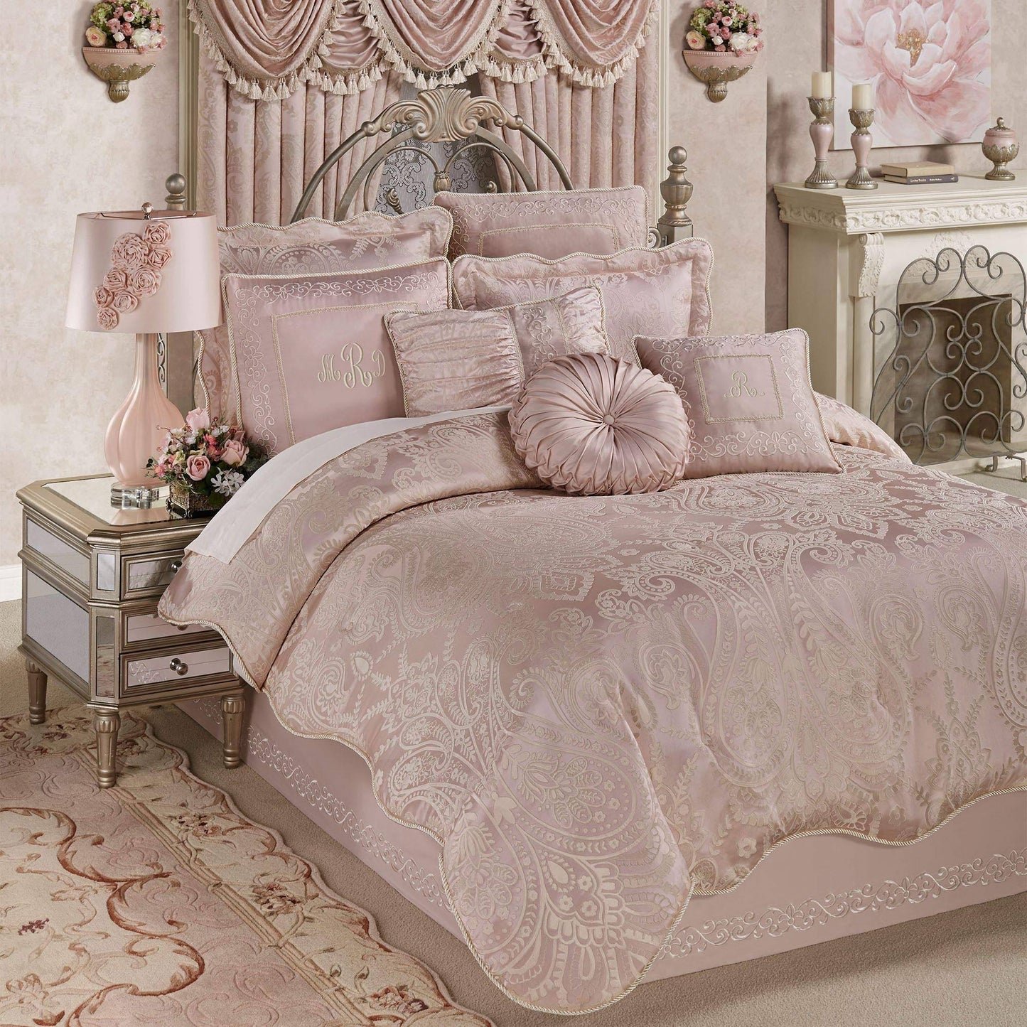 Touch Of Class Princess Comforter Set Blush, Queen, Blush