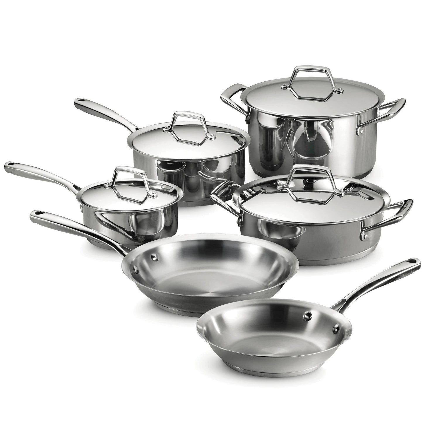 Tramontina Gourmet Prima 10 Piece Stainless Steel Cookware Set