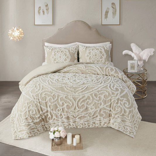 Montclare Comforter Set Ophelia & Co. Color: Ivory, Size: Twin/Twin Xl