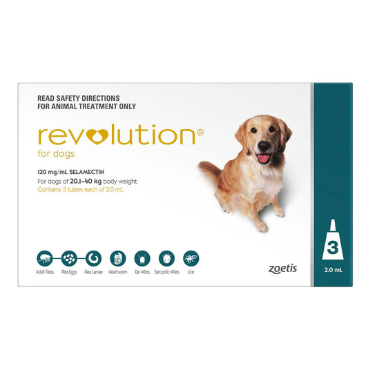 Revolution For Dogs, 40.1-85 Lbs (3 Doses)