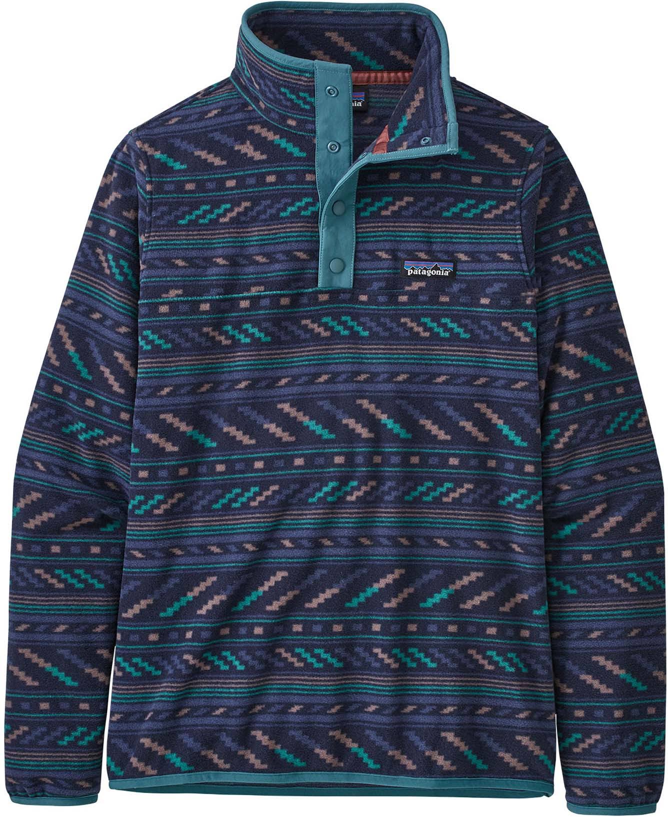 Patagonia Micro D Snap-T Fleece Pullover - Women s Climbing Trees Ikat/Sound Blue, M