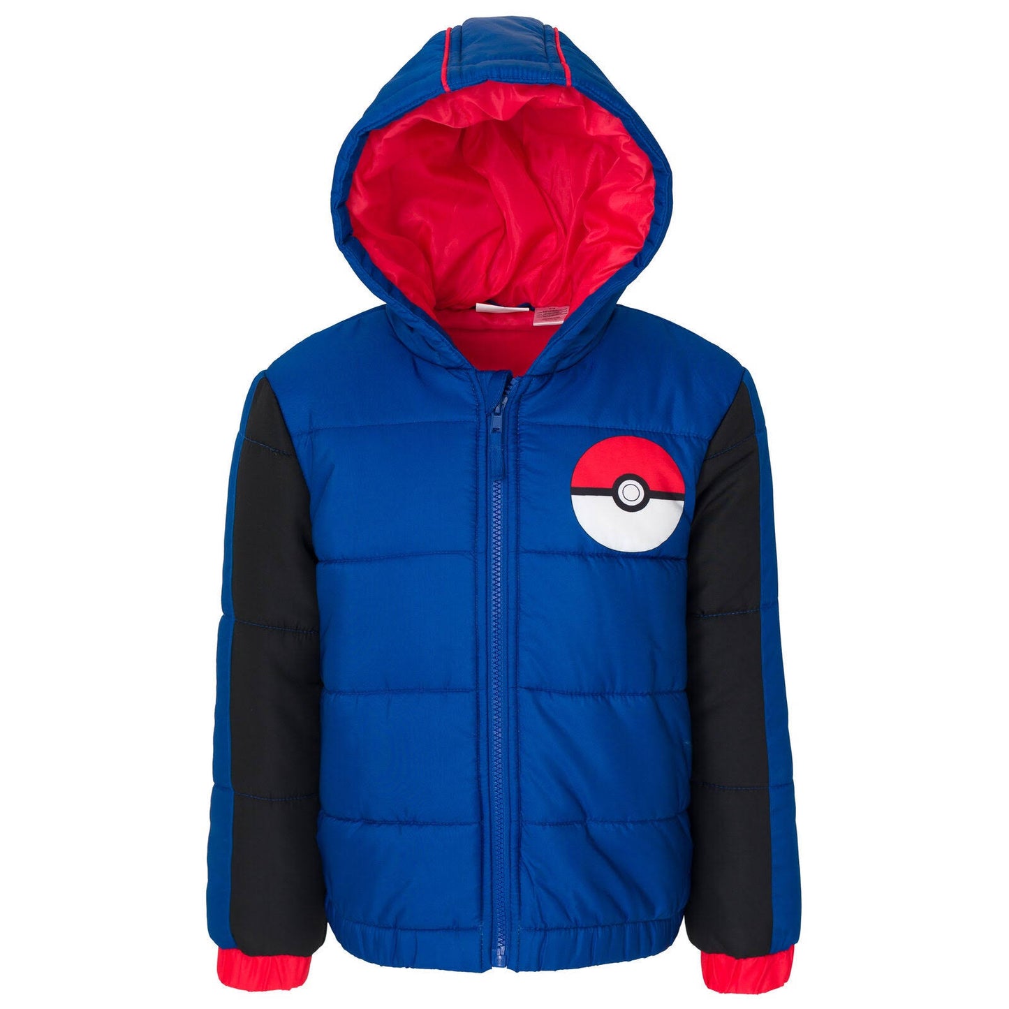 Pokemon Big Boys Winter Coat Puffer Jacket Yellow 10-12