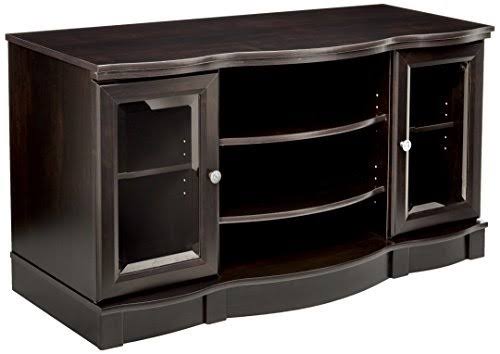 Sauder Regent Place Panel Tv Stand, Estate Black Finish