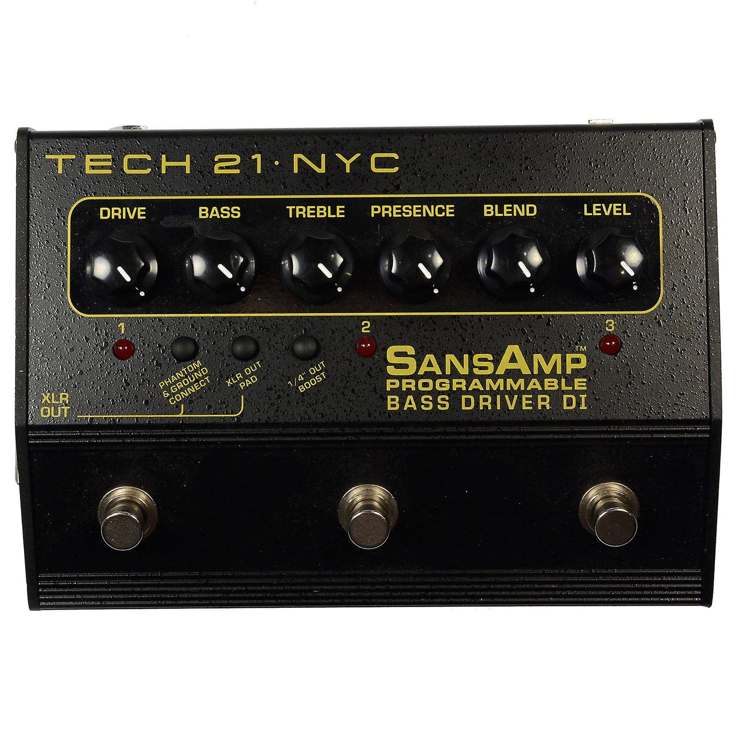 Tech 21 Sansamp 3-Channel Programmable Bass Driver Di - Bass Effects Pedals - Effects - Pbdr