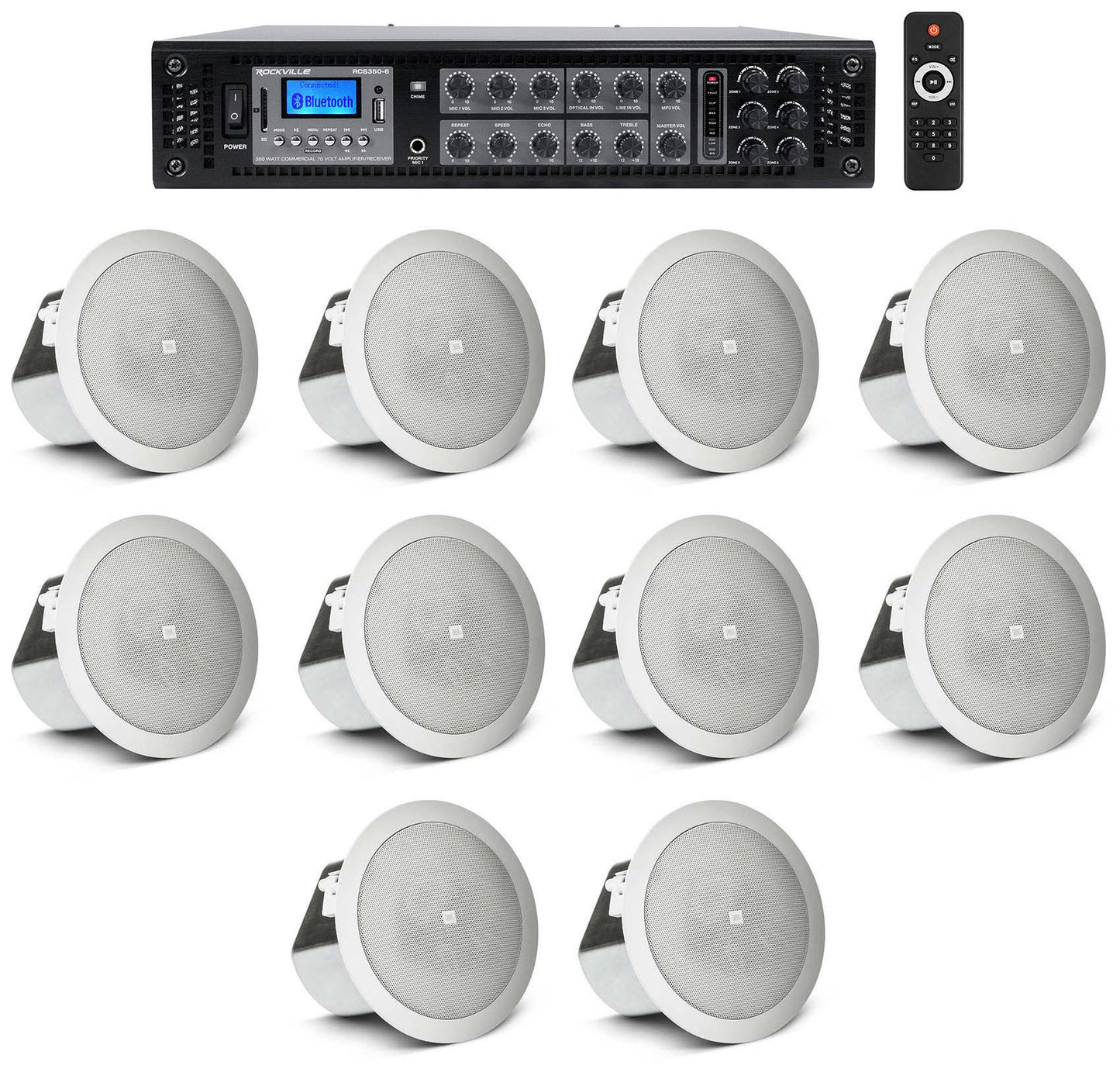 Rockville Rcs350-6+(5) Control 12c/T - Audio System - 350 Watt (Total)