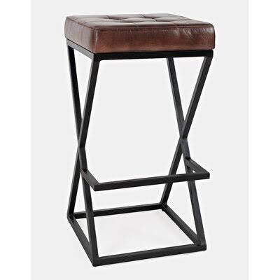 Trent Austin Design Cianchette 29 Bar Stool Upholstery: Dark Saddle