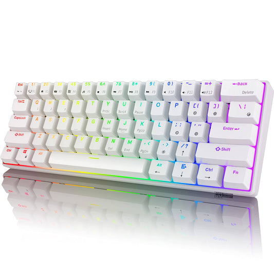 Rk Royal Kludge Rk61 2.4ghz Wireless/Bluetooth/Wired 60% Mechanical Keyboard