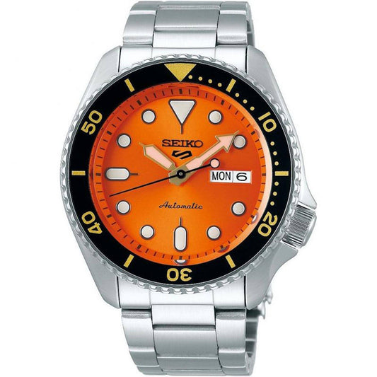 Seiko 5 Sports Srpd59 Orange Dial Automatic Watch