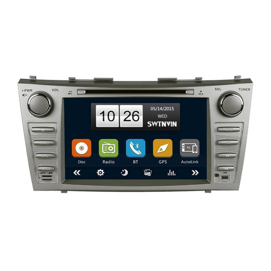 Swtnvin Car Stereo For 2007 2008 2009 2010 2011 Toyota Camry,Double Din 8 Inch In Dash Car Radio Support Navigation Bluetooth Audio Dvd Player