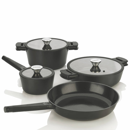 Zavor Noir Nonstick Cast Aluminum 7-Piece Cookware Set