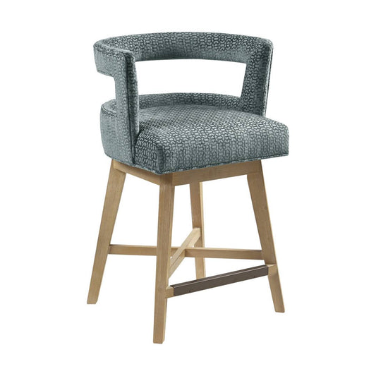 Tuck Open Back Swivel Counter Stool Brayden Studio Color: Cream