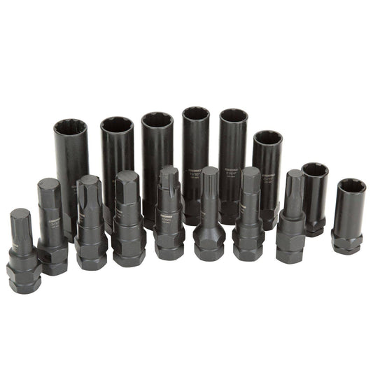 Oem Tools 24447 16-Piece Locking Master Lug Key Set