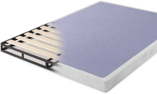 Zinus 4 Inch Low Profile Metal Box Spring With Wood Slats King