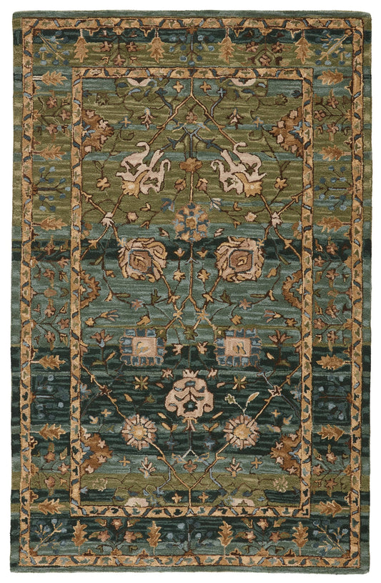 Vibe By Jaipur Living Ahava Green/Blue 5 Ft. X 8 Ft. Oriental Area Rug