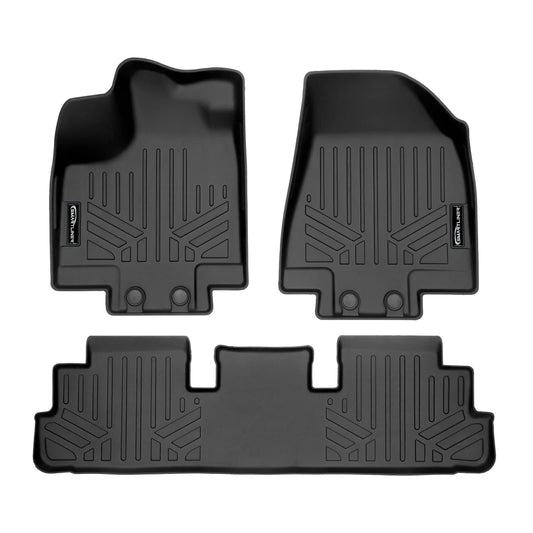 Smartliner Sa0567/B0567 1st & 2nd Row Black Floor Liner Set